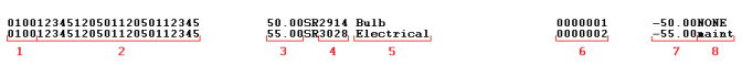 Sample Export Work Orders - JD Edwards report
